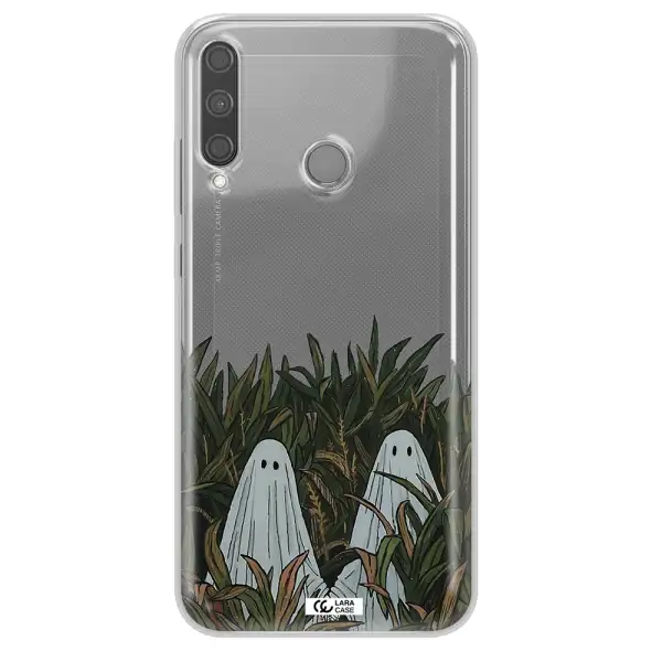 a group of ghosts in a field of grass Huawei P40 Lite E Clear TPU Case