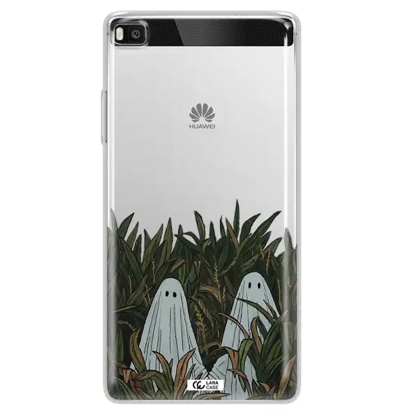 a group of ghosts in a field of grass Huawei P8 Clear TPU Case