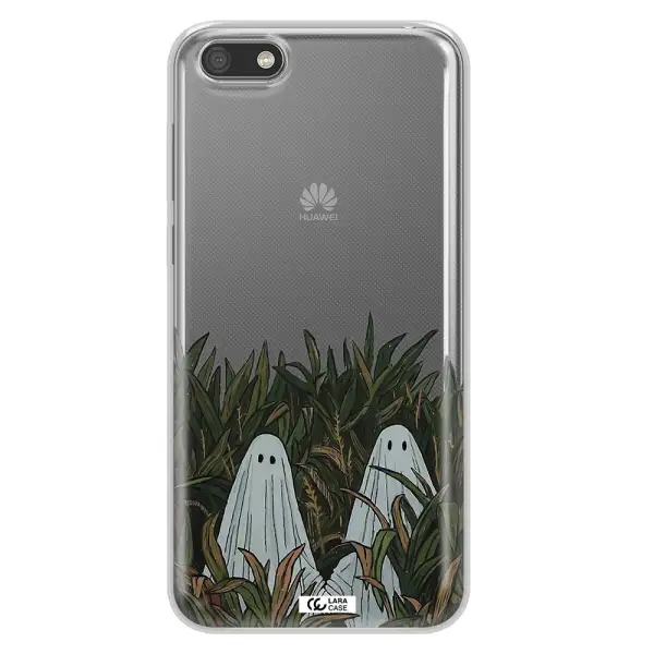 a group of ghosts in a field of grass Huawei Y5 2018 Clear TPU Case