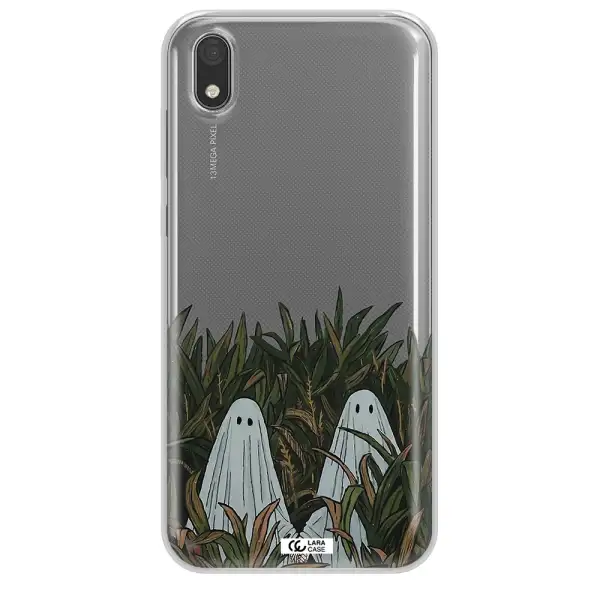 a group of ghosts in a field of grass Huawei Y5 2019 Clear TPU Case