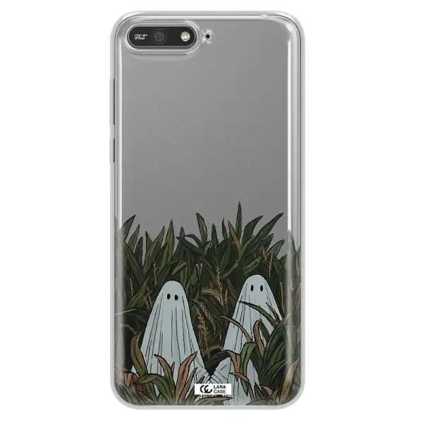 a group of ghosts in a field of grass Huawei Y6 2018 Clear TPU Case