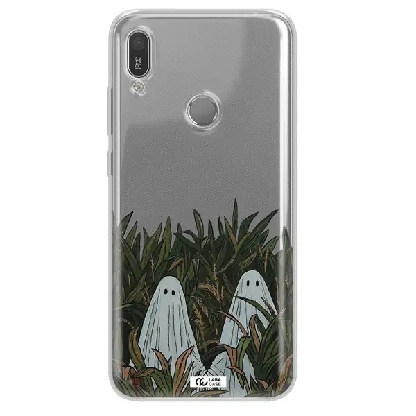 a group of ghosts in a field of grass Huawei Y6 2019 Clear TPU Case