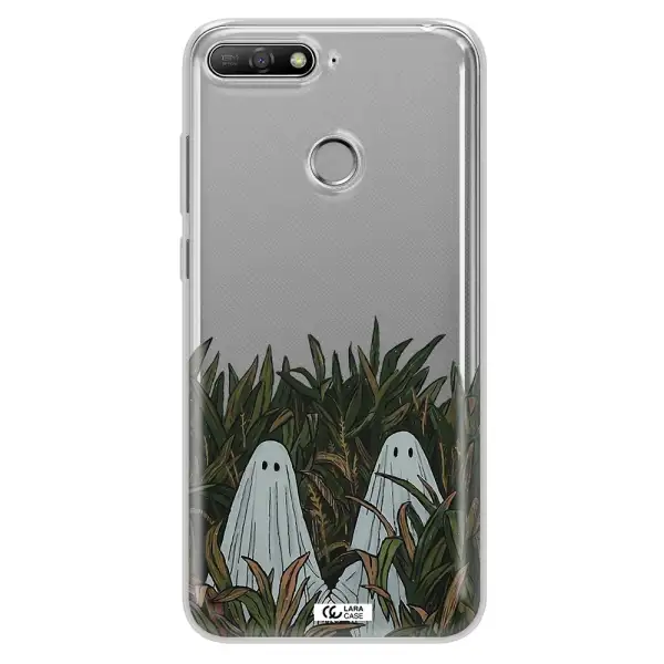 a group of ghosts in a field of grass Huawei Y6 Prime 2018 Clear TPU Case
