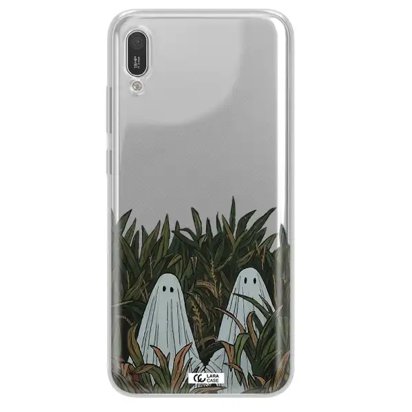 a group of ghosts in a field of grass Huawei Y6 Pro 2019 Clear TPU Case