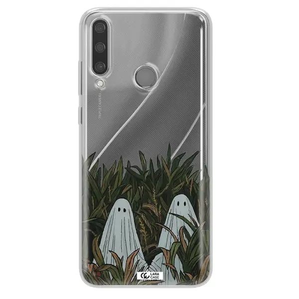 a group of ghosts in a field of grass Huawei Y6P Clear TPU Case