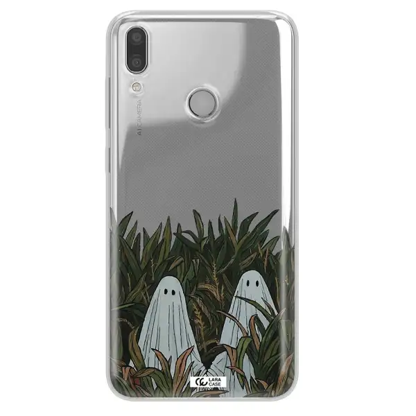 a group of ghosts in a field of grass Huawei Y7 2019 Clear TPU Case