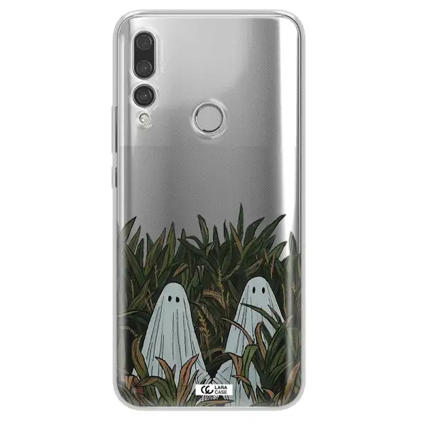 a group of ghosts in a field of grass Huawei Y9 Prime 2019 Clear TPU Case