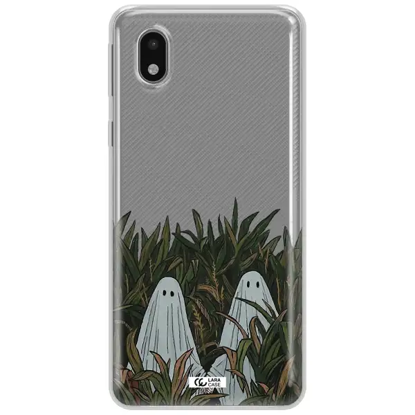 A Group Of Ghosts In A Field Of Grass Samsung A01 Core Clear Tpu Case