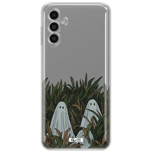 A Group Of Ghosts In A Field Of Grass Samsung A13 5G Clear Tpu Case