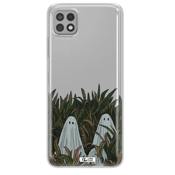 a group of ghosts in a field of grass Samsung A22 5g Clear TPU Case