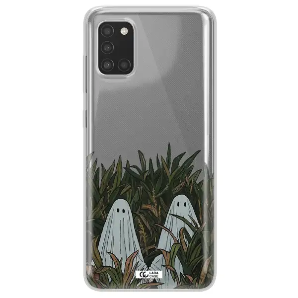 a group of ghosts in a field of grass Samsung A31 Clear TPU Case