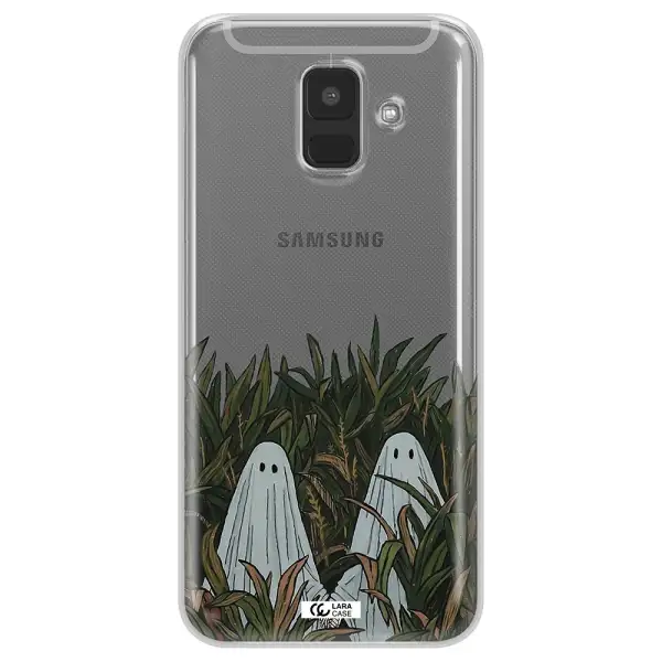 a group of ghosts in a field of grass Samsung A6 Clear TPU Case