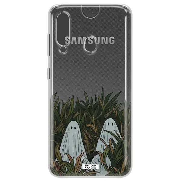 a group of ghosts in a field of grass Samsung A60 Clear TPU Case