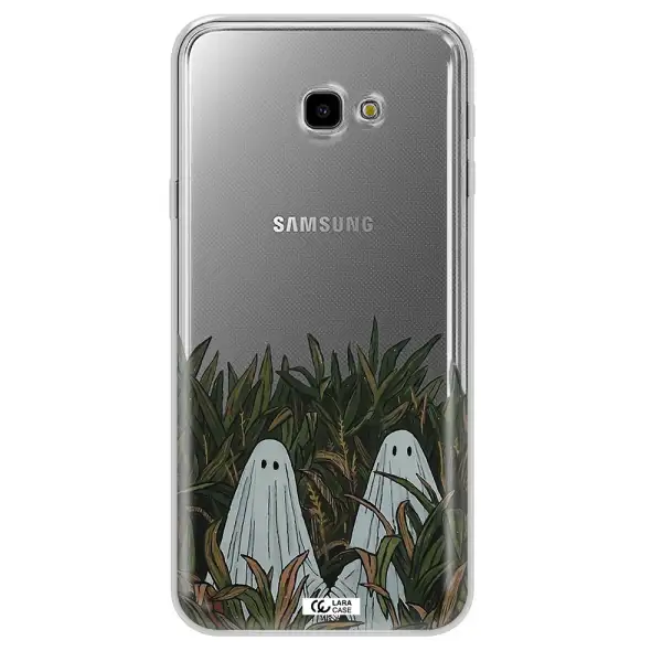 a group of ghosts in a field of grass Samsung J4 Plus Clear TPU Case