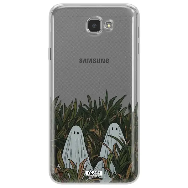 a group of ghosts in a field of grass Samsung J7 Prim Clear TPU Case