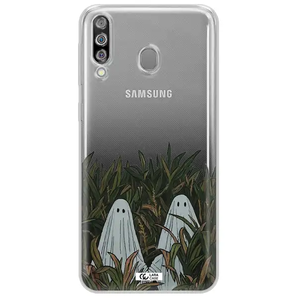 a group of ghosts in a field of grass Samsung M30 Clear TPU Case