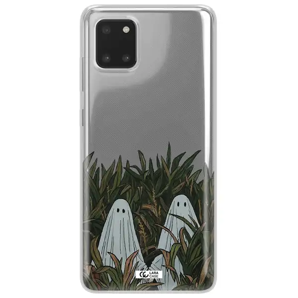 a group of ghosts in a field of grass Samsung Note 10 Lite Clear TPU Case