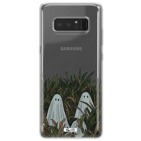 a group of ghosts in a field of grass Samsung Note 8 Clear TPU Case
