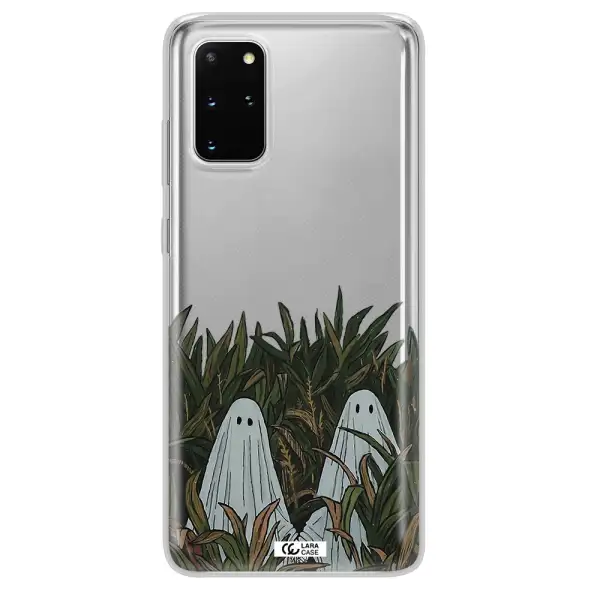 a group of ghosts in a field of grass Samsung S 20 Plus Clear TPU Case