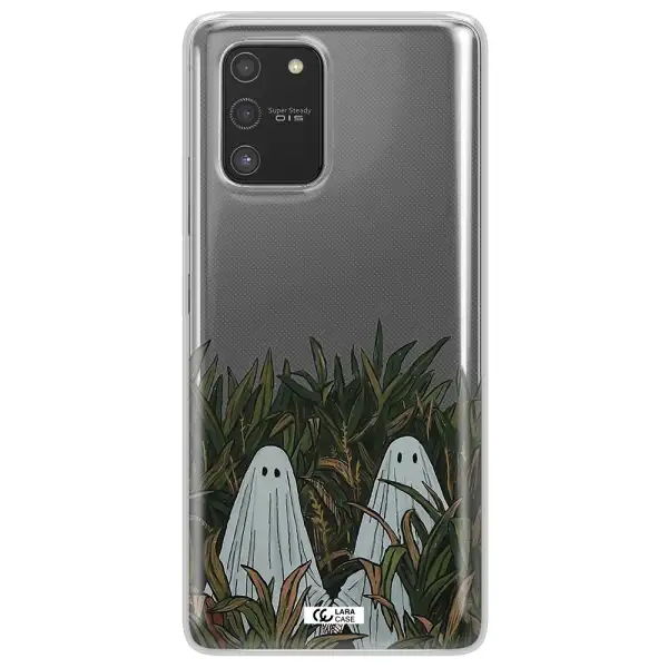 a group of ghosts in a field of grass Samsung S10 Lite Clear TPU Case