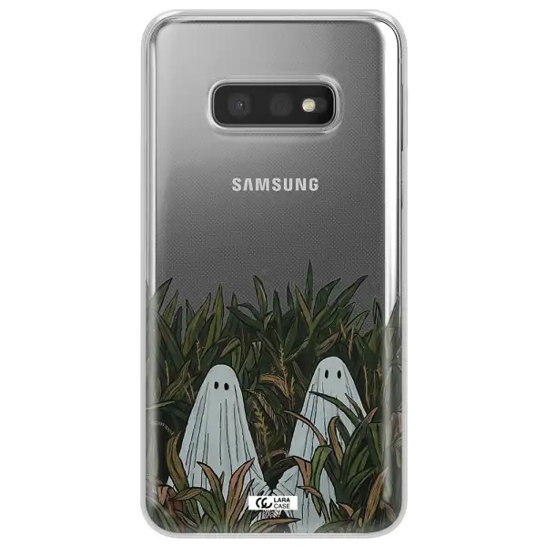 a group of ghosts in a field of grass Samsung S10e Clear TPU Case