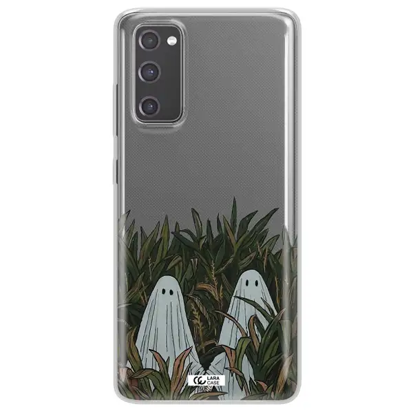 a group of ghosts in a field of grass Samsung S20 Fe Clear TPU Case