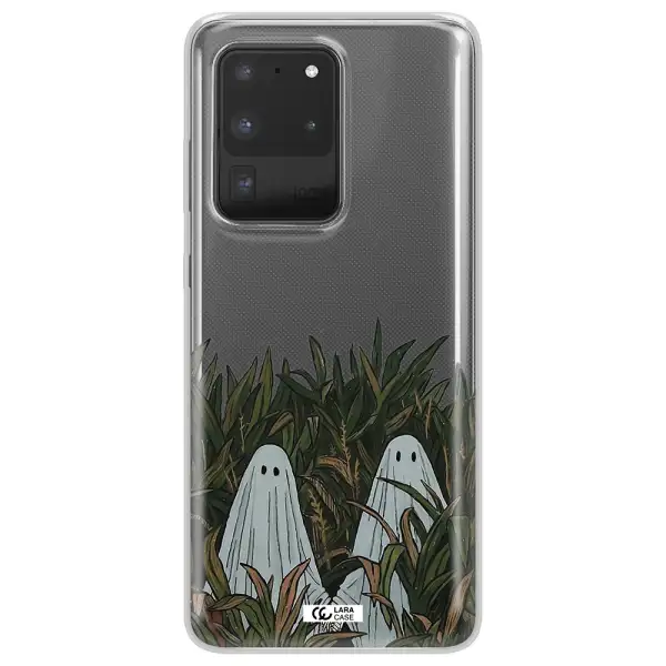 a group of ghosts in a field of grass Samsung S20 Ultra Clear TPU Case