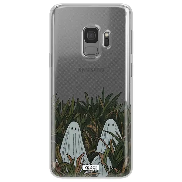 a group of ghosts in a field of grass Samsung S9 Clear TPU Case