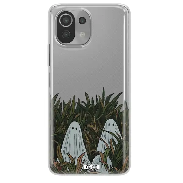 a group of ghosts in a field of grass Xiaomi Mi 11 Lite Clear TPU Case