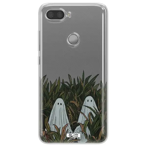 a group of ghosts in a field of grass Xiaomi Mi 8 Lite Clear TPU Case