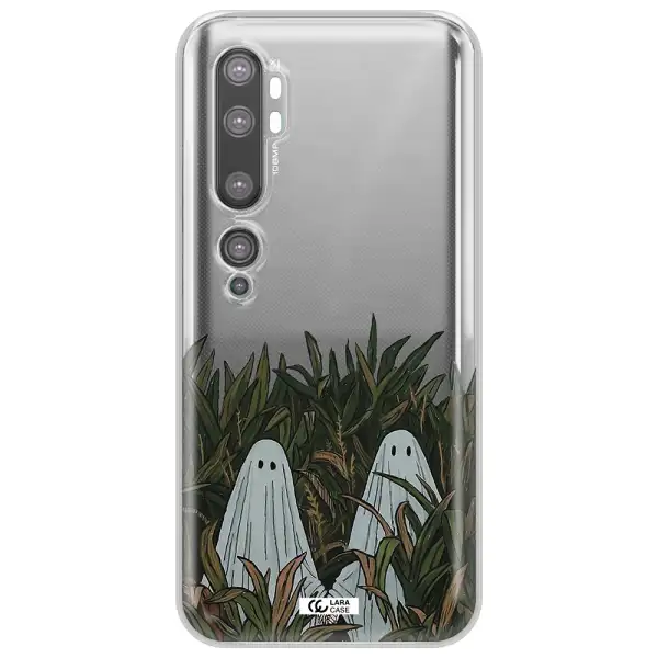 a group of ghosts in a field of grass Xiaomi Mi Note 10 Clear TPU Case