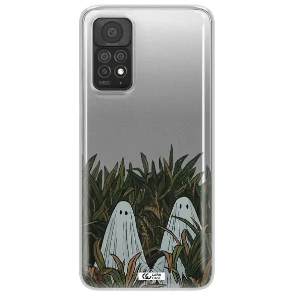 a group of ghosts in a field of grass Xiaomi Note 11 Pro Clear TPU Case