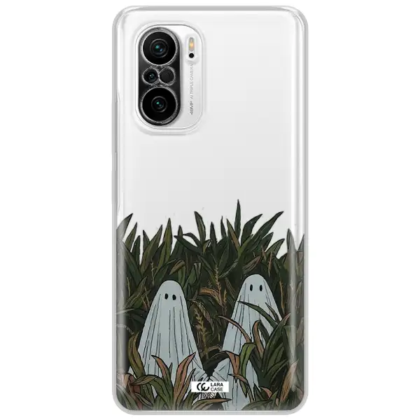 A Group Of Ghosts In A Field Of Grass Xiaomi Poco F3 Clear Tpu Case