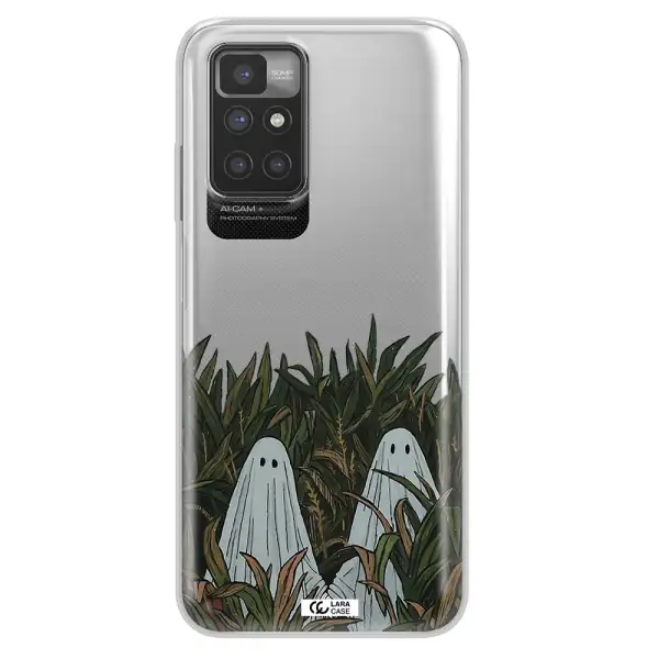 a group of ghosts in a field of grass Xiaomi Redmi 10 Clear TPU Case