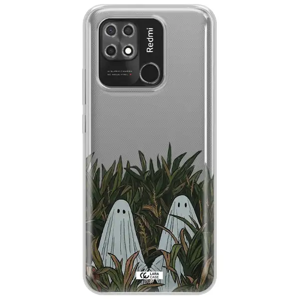 a group of ghosts in a field of grass Xiaomi Redmi 10C Clear TPU Case