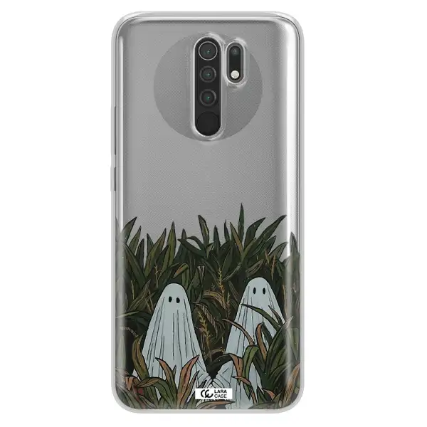 a group of ghosts in a field of grass Xiaomi Redmi 9 Clear TPU Case