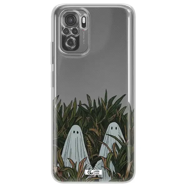 A Group Of Ghosts In A Field Of Grass Xiaomi Redmi Note 10S Clear Tpu Case