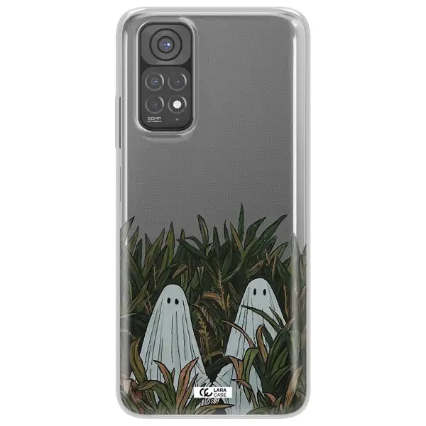 a group of ghosts in a field of grass Xiaomi Redmi Note 11 Clear TPU Case