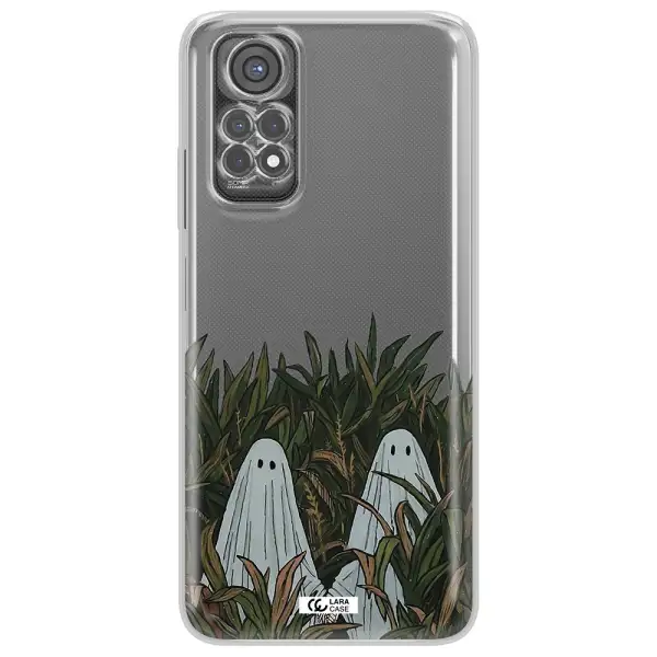 A Group Of Ghosts In A Field Of Grass Xiaomi Redmi Note 11S Clear Tpu Case
