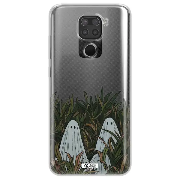 a group of ghosts in a field of grass Xiaomi Redmi Note 9 Clear TPU Case