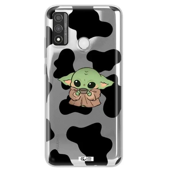 a cartoon of a baby yoda Huawei P Smart 2020 Clear TPU Case
