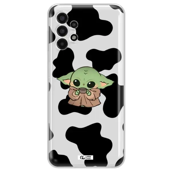 a cartoon of a baby yoda Samsung A13 4g Clear TPU Case