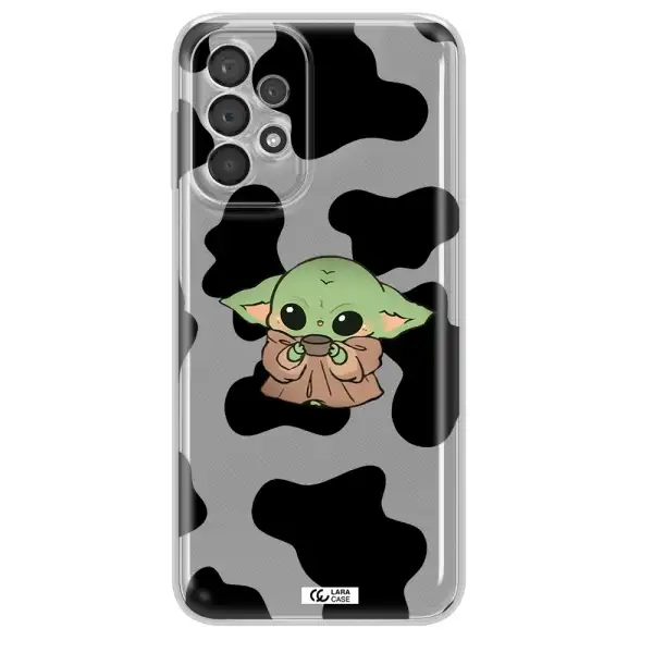 A Cartoon Of A Baby Yoda Samsung A23 5G Clear Tpu Case