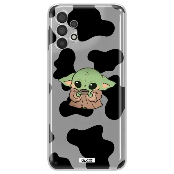 A Cartoon Of A Baby Yoda Samsung A32 4G Clear Tpu Case