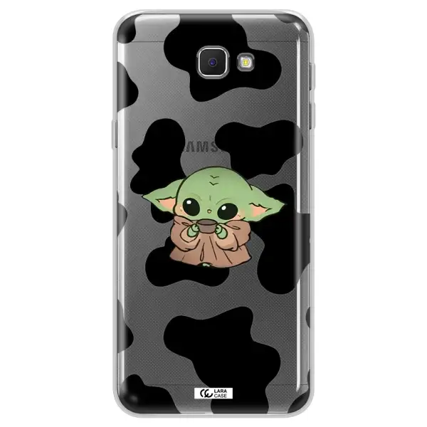 a cartoon of a baby yoda Samsung J5 Prime Clear TPU Case