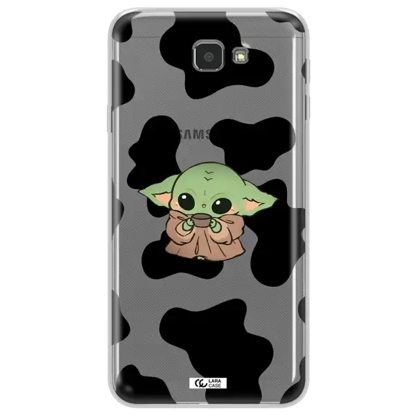 a cartoon of a baby yoda Samsung J7 Prim Clear TPU Case