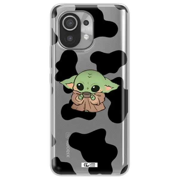 a cartoon of a baby yoda Xiaomi Mi 11 Clear TPU Case