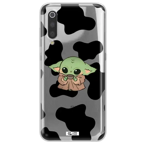 a cartoon of a baby yoda Xiaomi Mi 9 Clear TPU Case