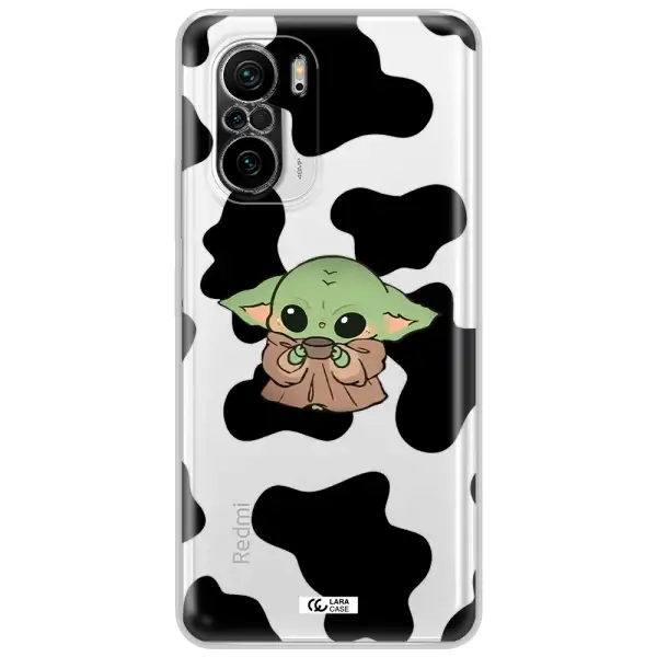 A Cartoon Of A Baby Yoda Xiaomi Poco F3 Clear Tpu Case