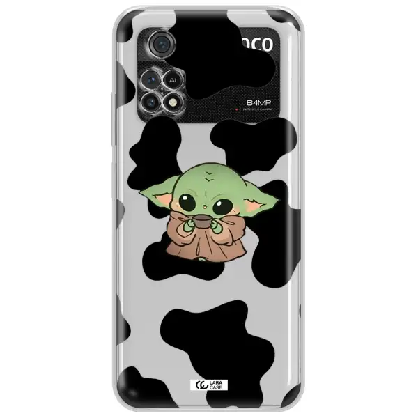 A Cartoon Of A Baby Yoda Xiaomi Poco M4 Pro 4G Clear Tpu Case